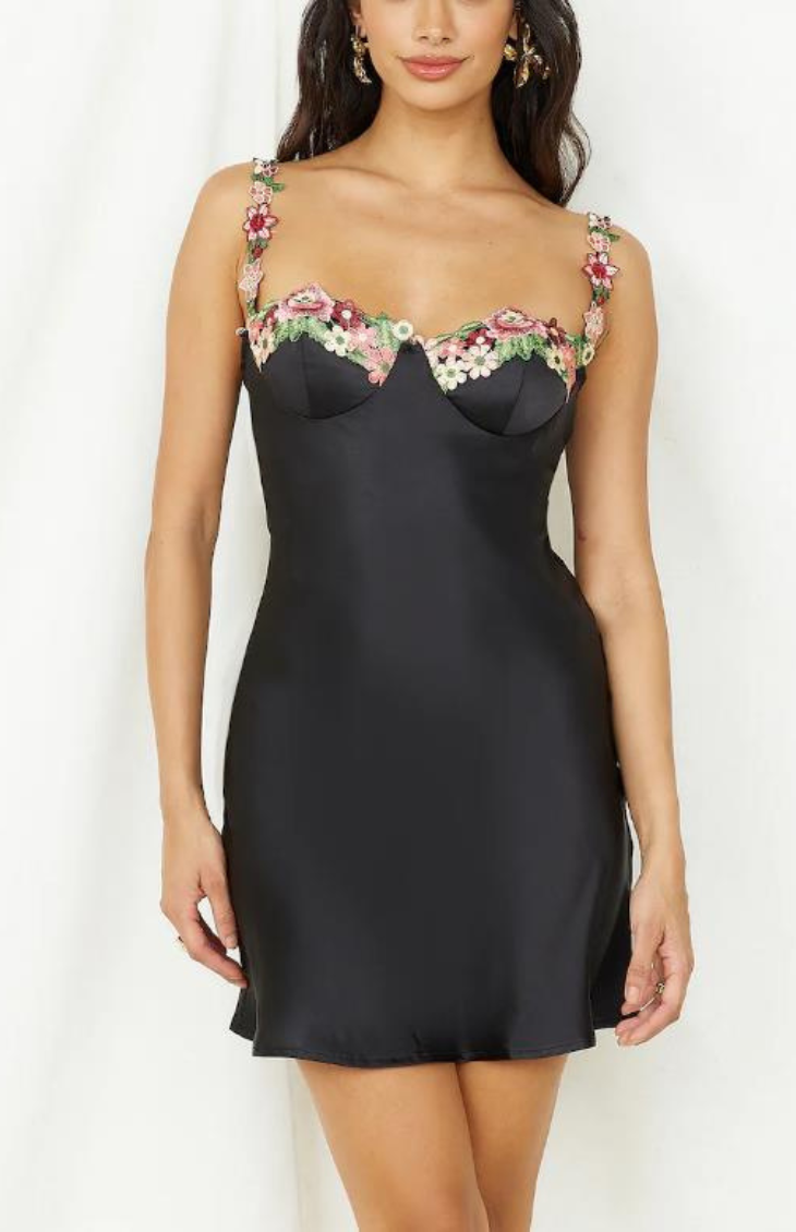Sunrise Lily Field Mini Dress