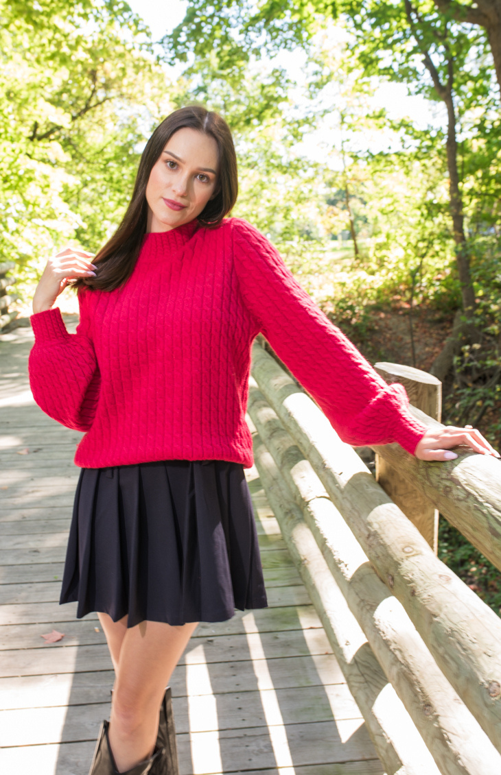 Karla Midnight Linen Top