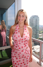 Pink floral matching set featuring a halter crop top and a maxi skirt, perfect for a coordinated and chic summer look. Available at our boutique in Chicago, Lake Geneva, and Milwaukee.