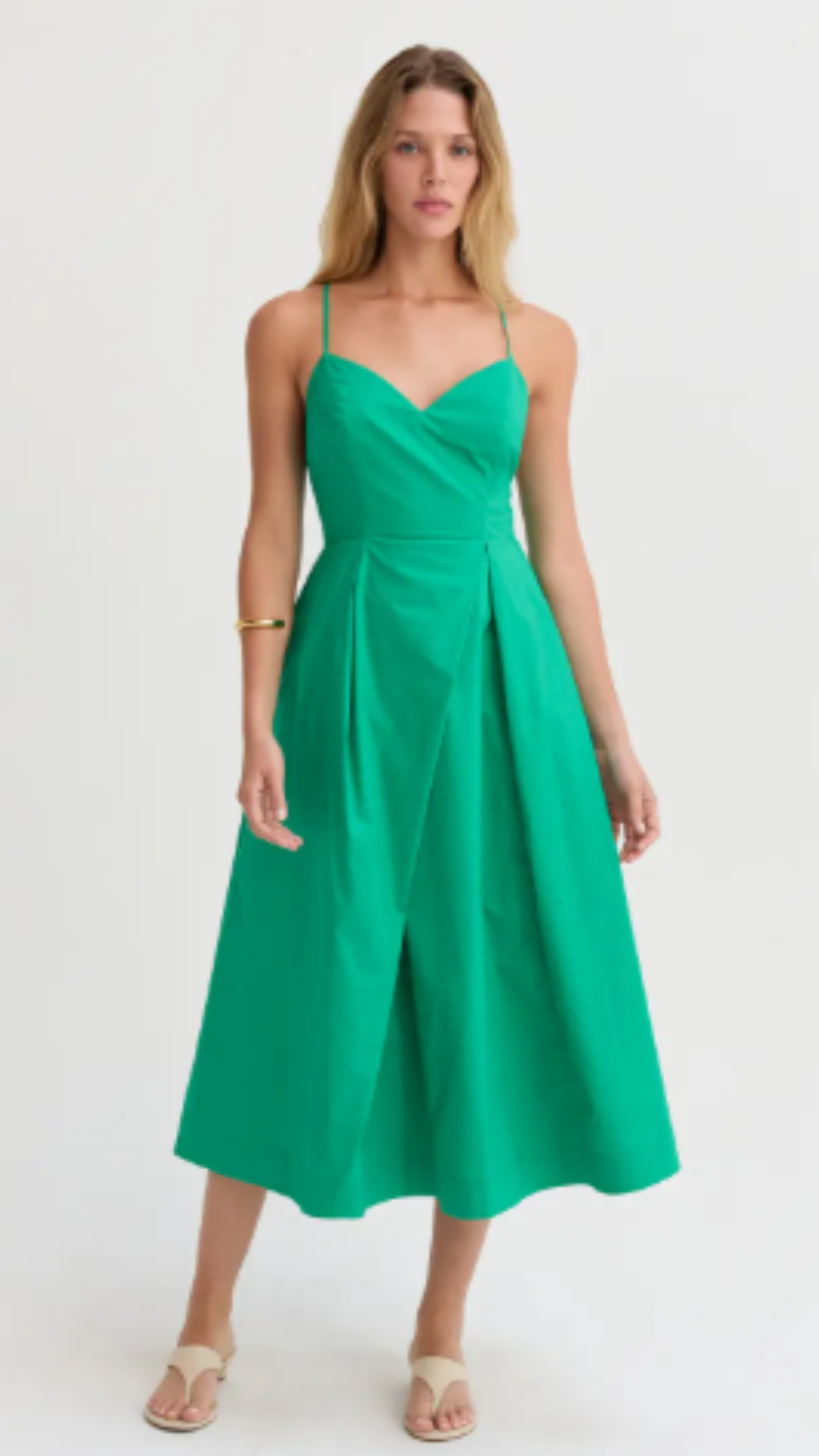 dresses green bay Forest Green Tencel Plunge V-neck A-line butterfly sleeve Dress – Aulieude