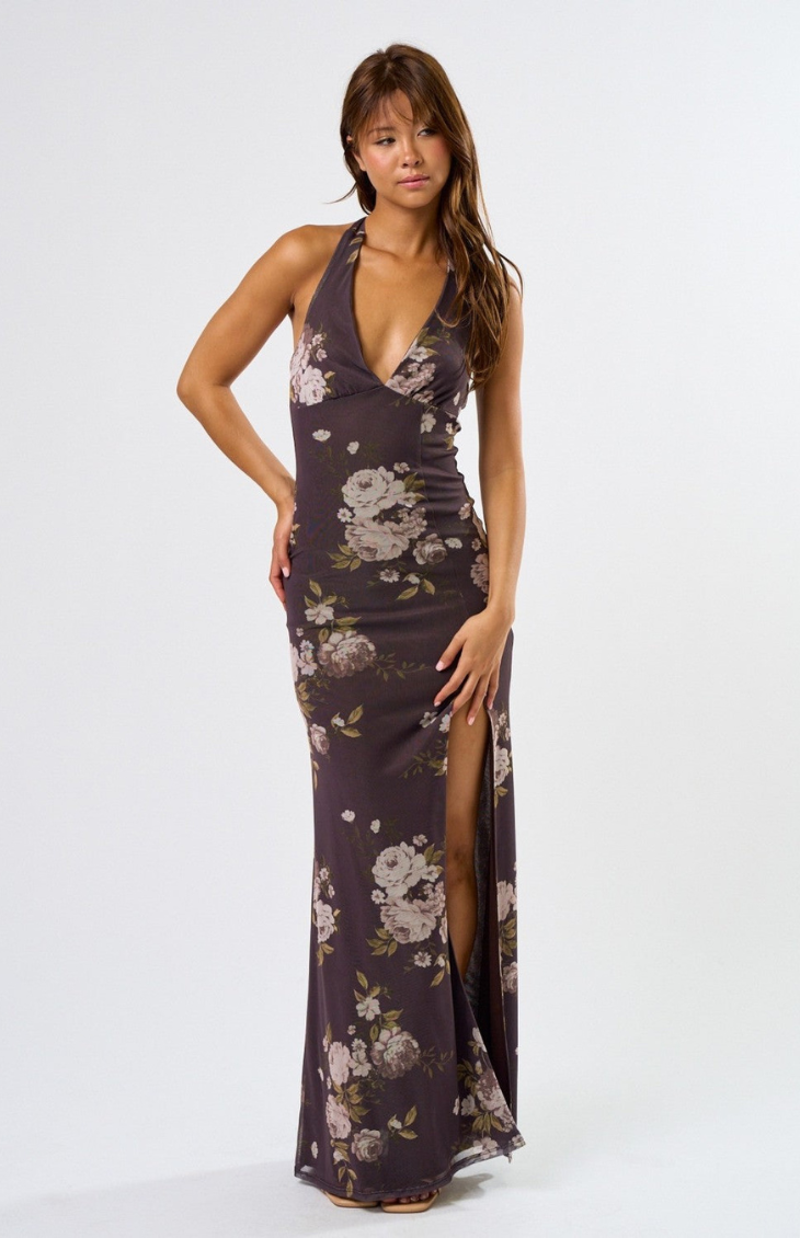 Cinnamon Blush Maxi Dress L / Brown Cinnamon Blush Maxi Dress L / Brown
